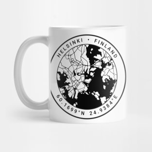 Helsinki Map Mug